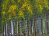 I due cervi  Olio su tela - 30 x 24